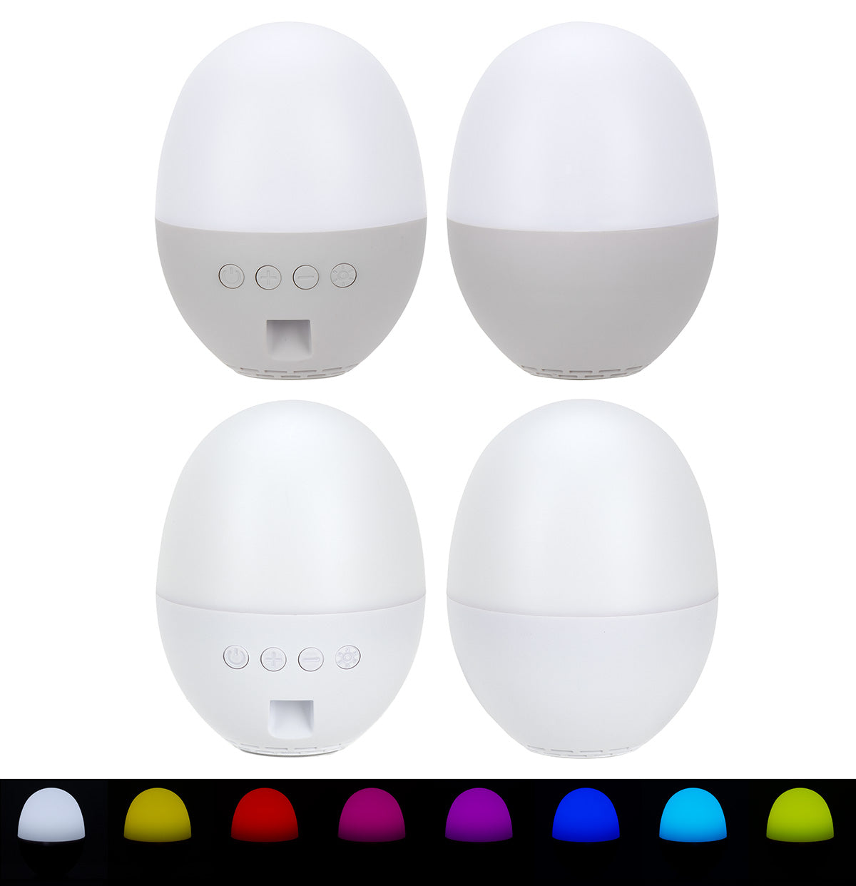 Gray Audio Dome Lighted Wireless Speaker with White Noise Sounds