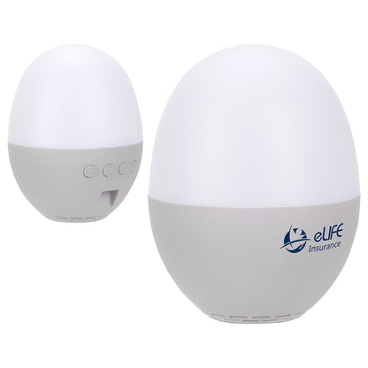 Gray Audio Dome Lighted Wireless Speaker with White Noise Sounds