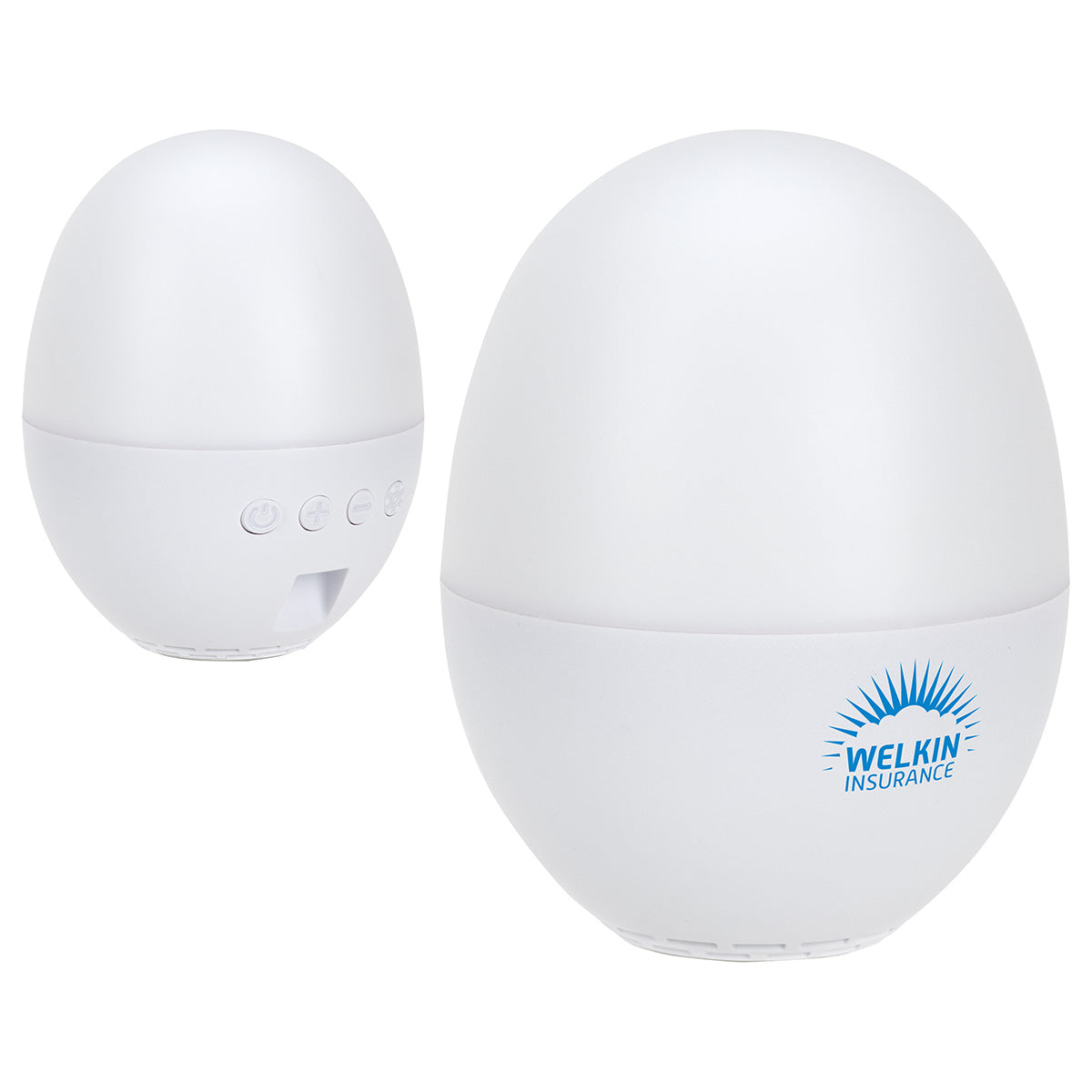 Gray Audio Dome Lighted Wireless Speaker with White Noise Sounds