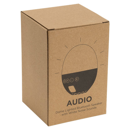Gray Audio Dome Lighted Wireless Speaker with White Noise Sounds
