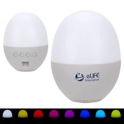 Audio Dome Lighted Wireless Speaker with White Noise Sounds