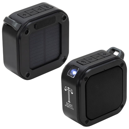 Black Aria IPX6 Waterproof Solar-Powered Wireless Speaker
