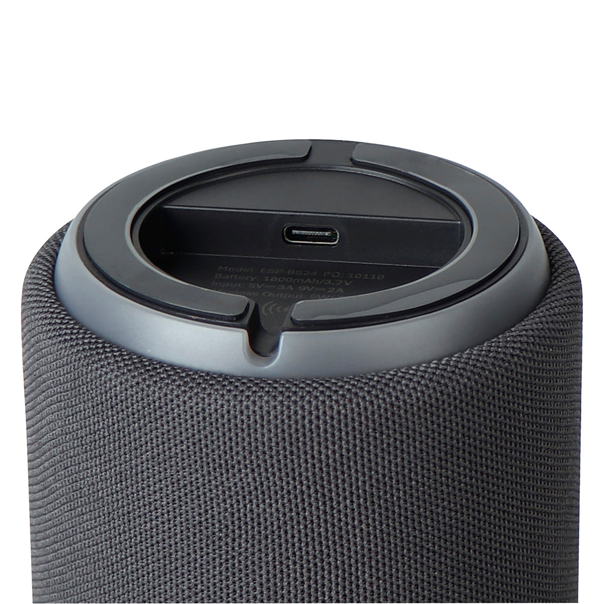 Gray Bamboo Wireless Speaker & 10W Wireless Charger