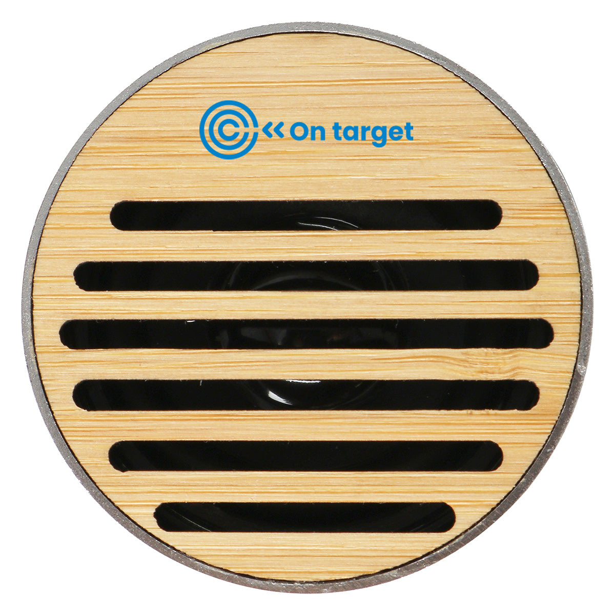 Silver EcoSound Bamboo/Recycled Aluminum Wireless Speaker