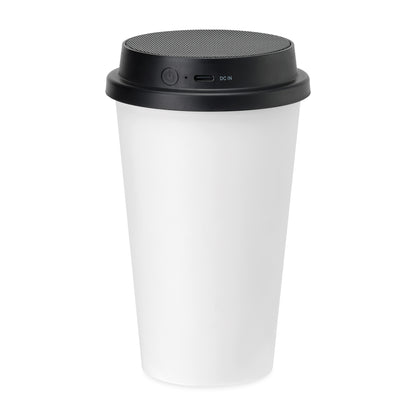 White/Black iLive™ Cup + Wireless Bluetooth Speaker