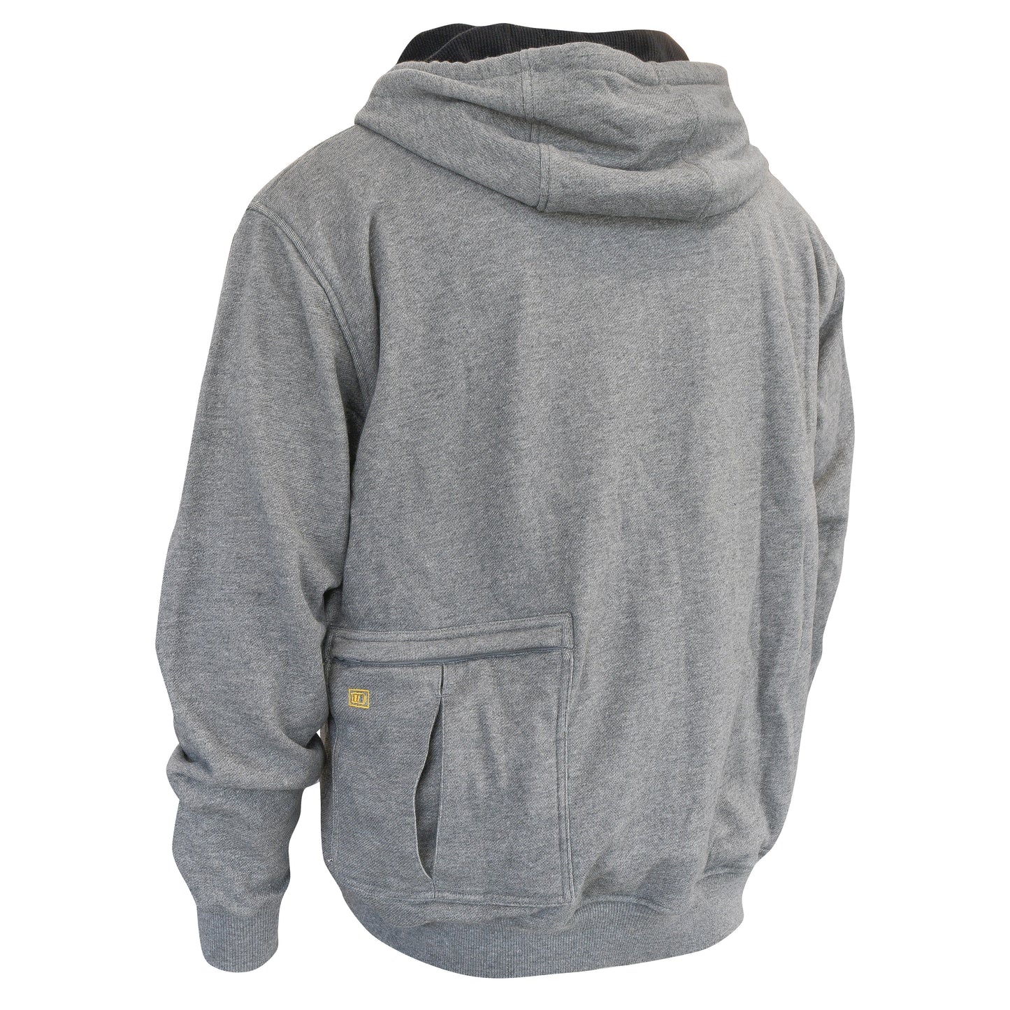 DCHJ080 Men's Heated French Terry Cotton Hoodie without Battery - Gray - Size 2X