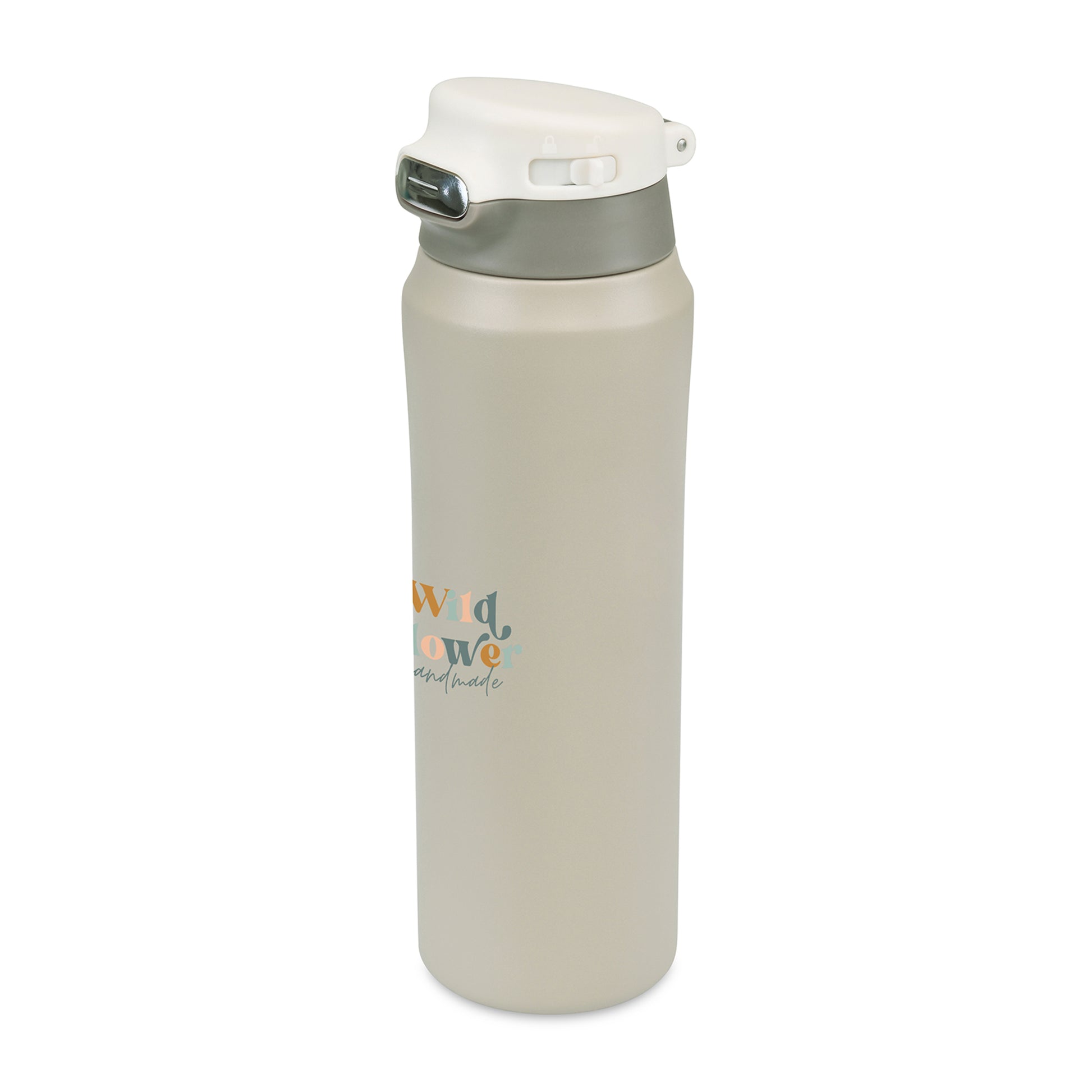 Taupe Aviana™ Rowan Recycled Sip Lid Bottle -  16 Oz.