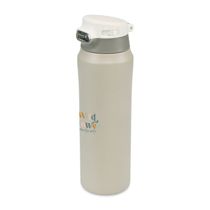Taupe Aviana™ Rowan Recycled Sip Lid Bottle -  16 Oz.