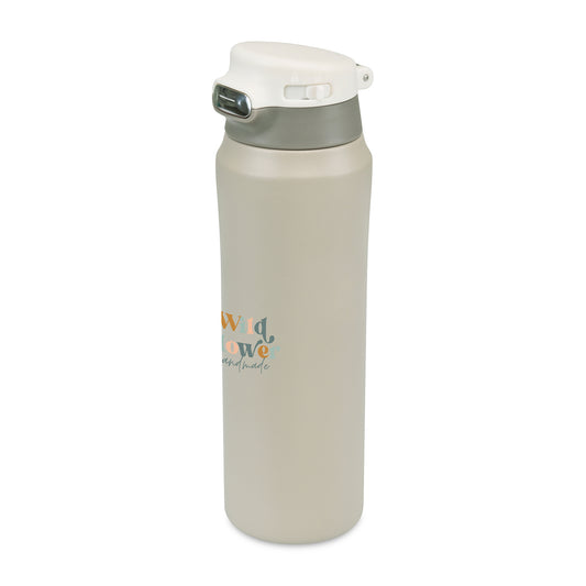 Taupe Aviana™ Rowan Recycled Sip Lid Bottle -  16 Oz.
