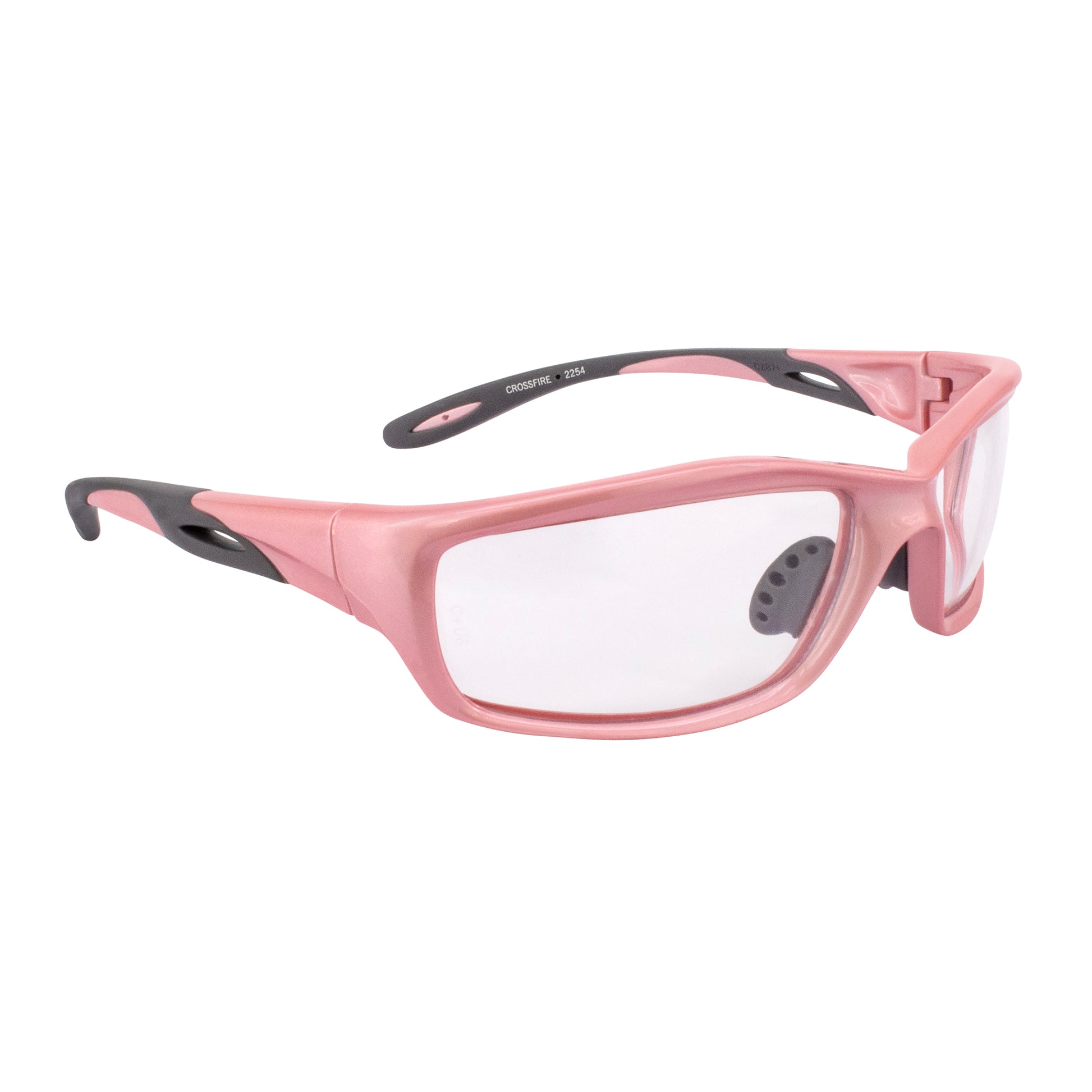 Infinity Premium Safety Eyewear - Pearl Pink Frame - Clear Lens