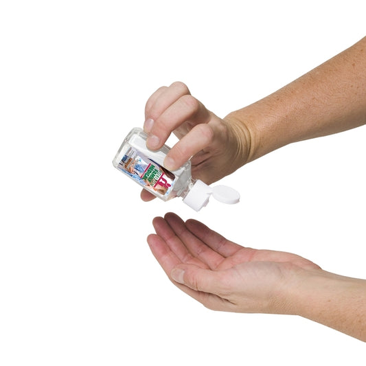 "Sanpal Mini SC" .5 oz Compact Hand Sanitizer Antibacterial Gel in Flip-Top Squeeze Bottle
