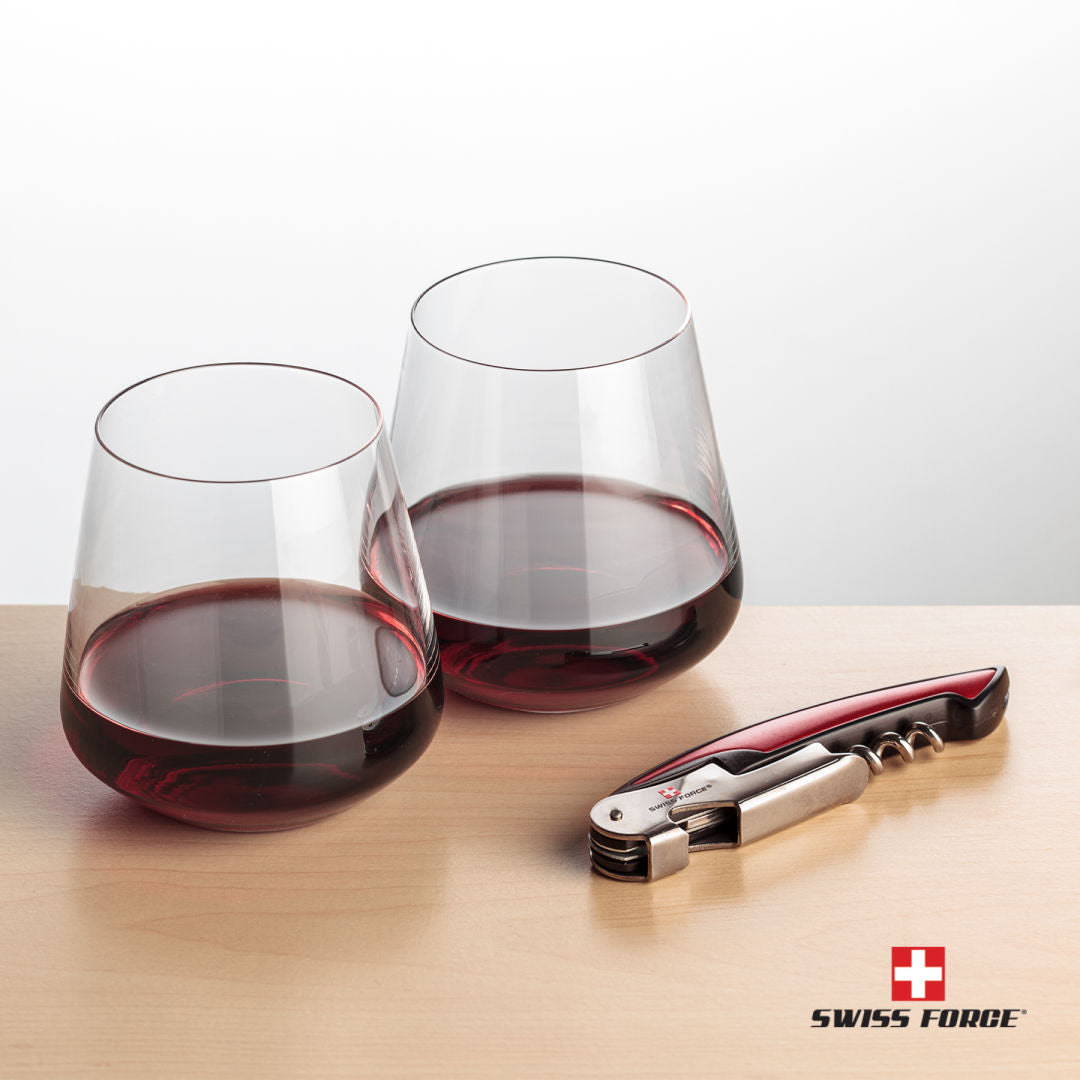 Swiss Force® Opener & Breckland Stemless Wine