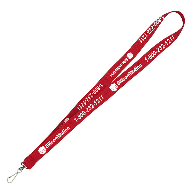 "DEWITT RECYCLED" 3/4" Import Air Ship Recycled RPET Super Fine Detail Woven-In Lanyard