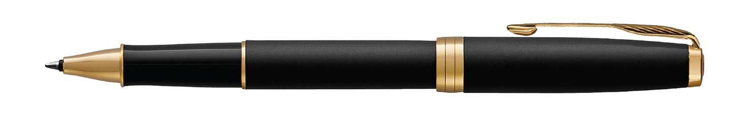 Black Matte - Gold Trim Parker Sonnet Rollerball - Matte