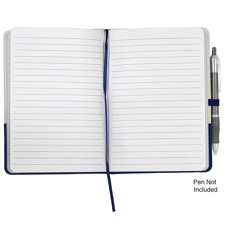 “Capitola" Notepad Notebook with Pen Loop