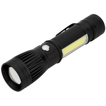 Channel LED / COB Rechargeable Flashlight
