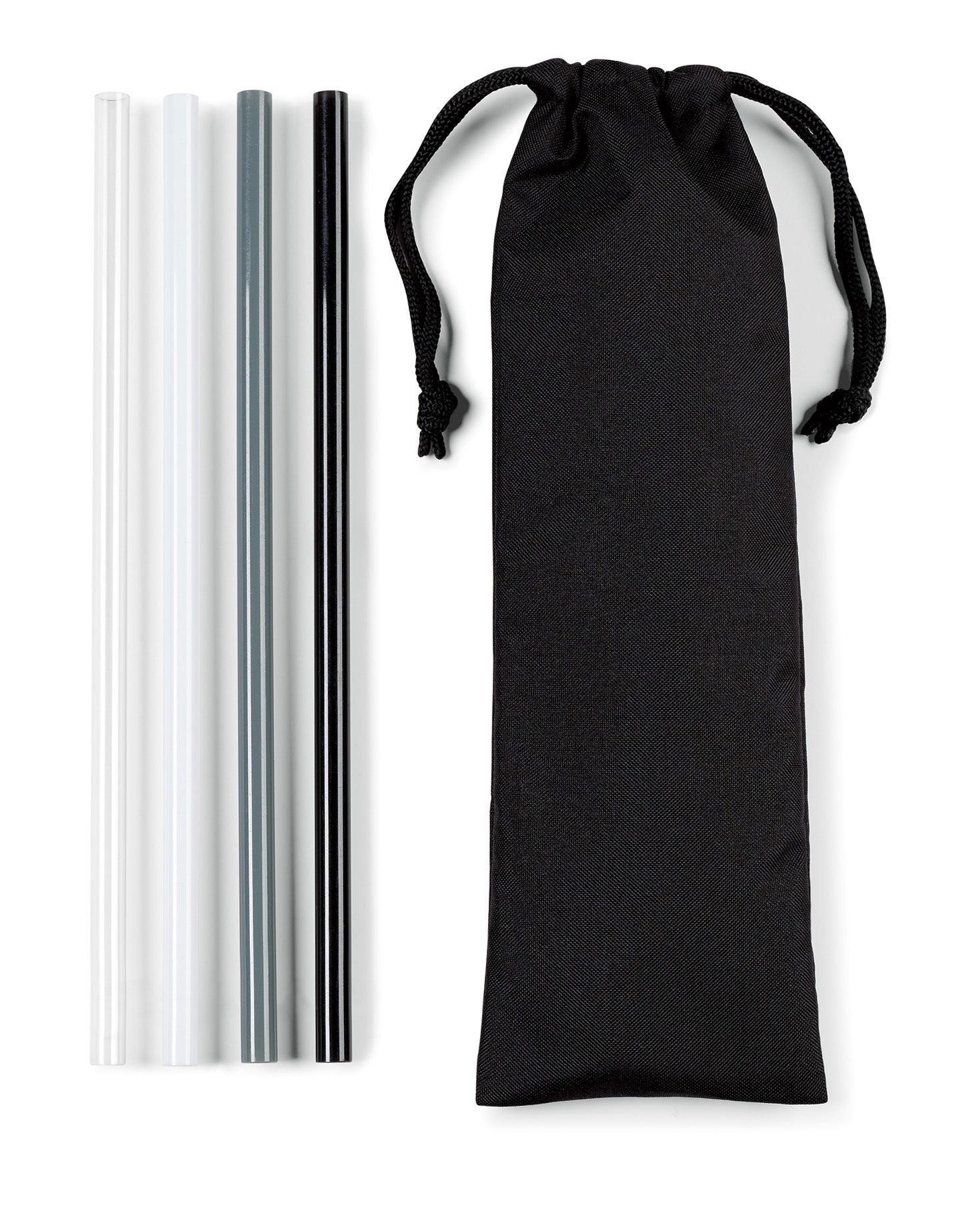Black Aviana™ Juniper Reusable Tritan Straw Set