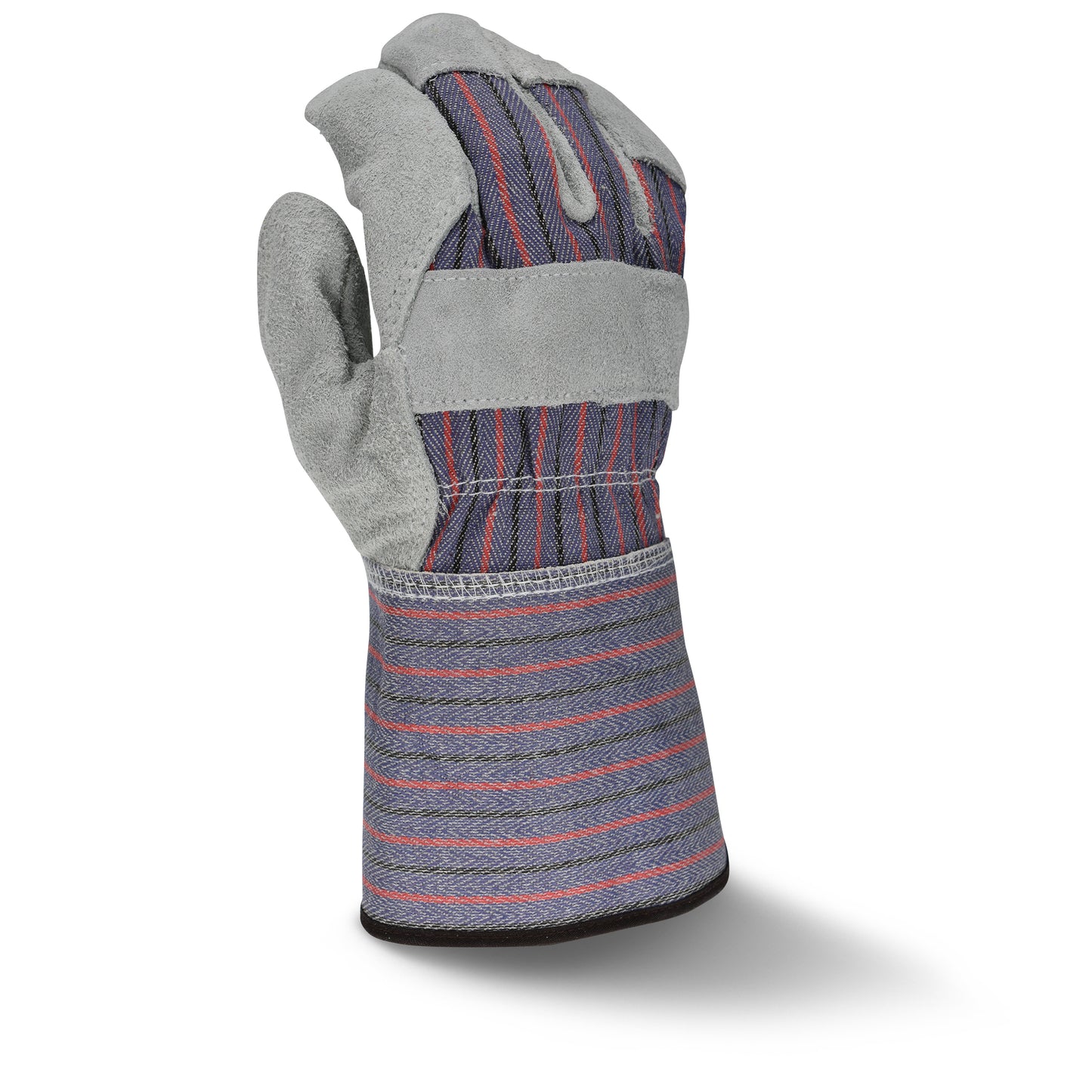 RWG3200G Regular Shoulder Gray Split Cowhide Leather Glove with Gauntlet Cuff - Size L