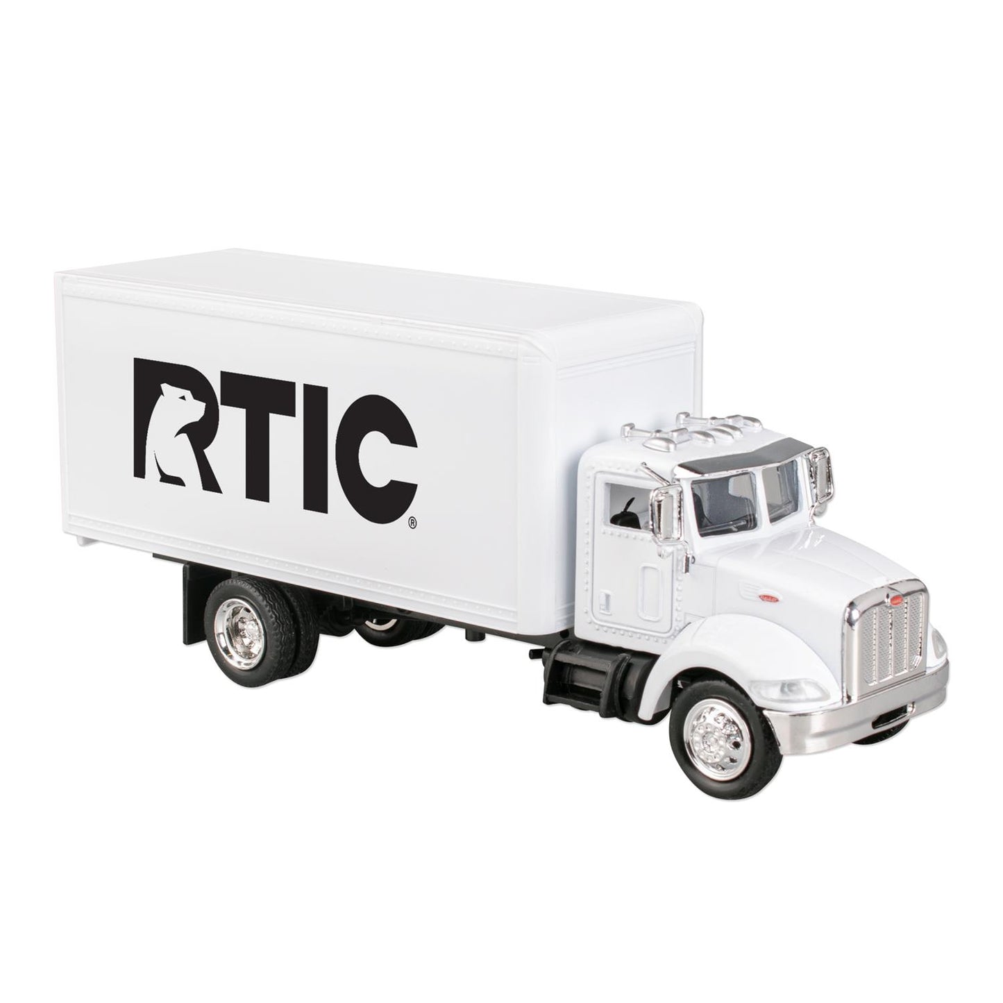 White 1/43 Scale Replica Peterbilt Model 335 Box Truck