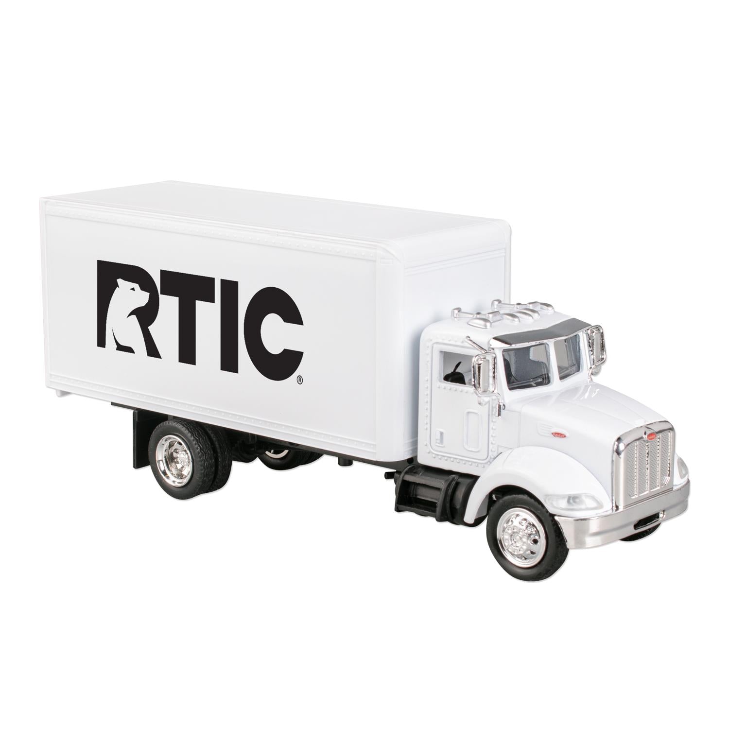 White 1/43 Scale Replica Peterbilt Model 335 Box Truck