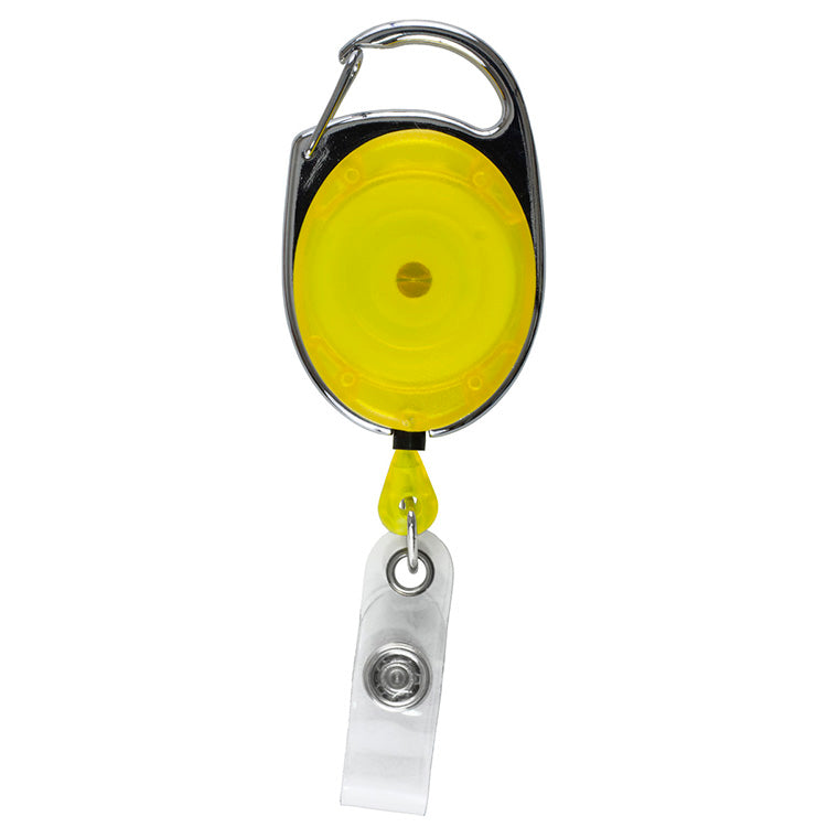 "Oberlin PI" 30” Cord PhotoImage ® Full Color Imprint* Retractable Carabiner Style Badge Reel and Ba
