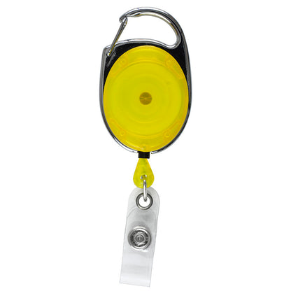 "Oberlin PI" 30” Cord PhotoImage ® Full Color Imprint* Retractable Carabiner Style Badge Reel and Ba