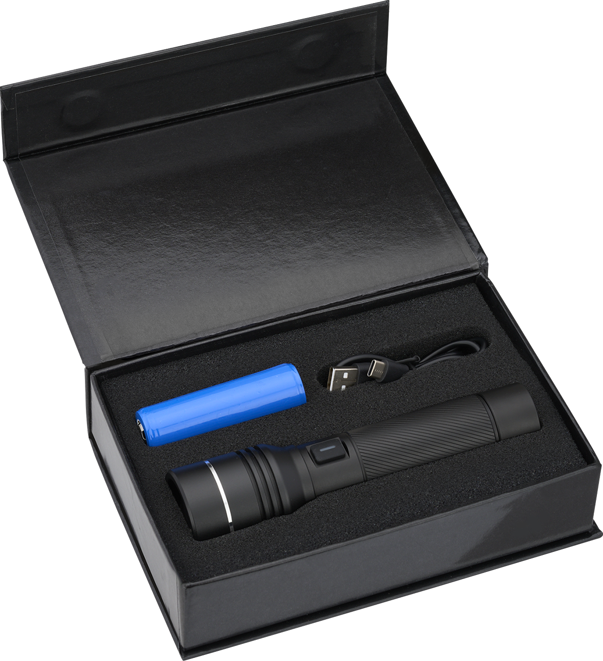 Rechargeable 20W White Laser LED Flashlight