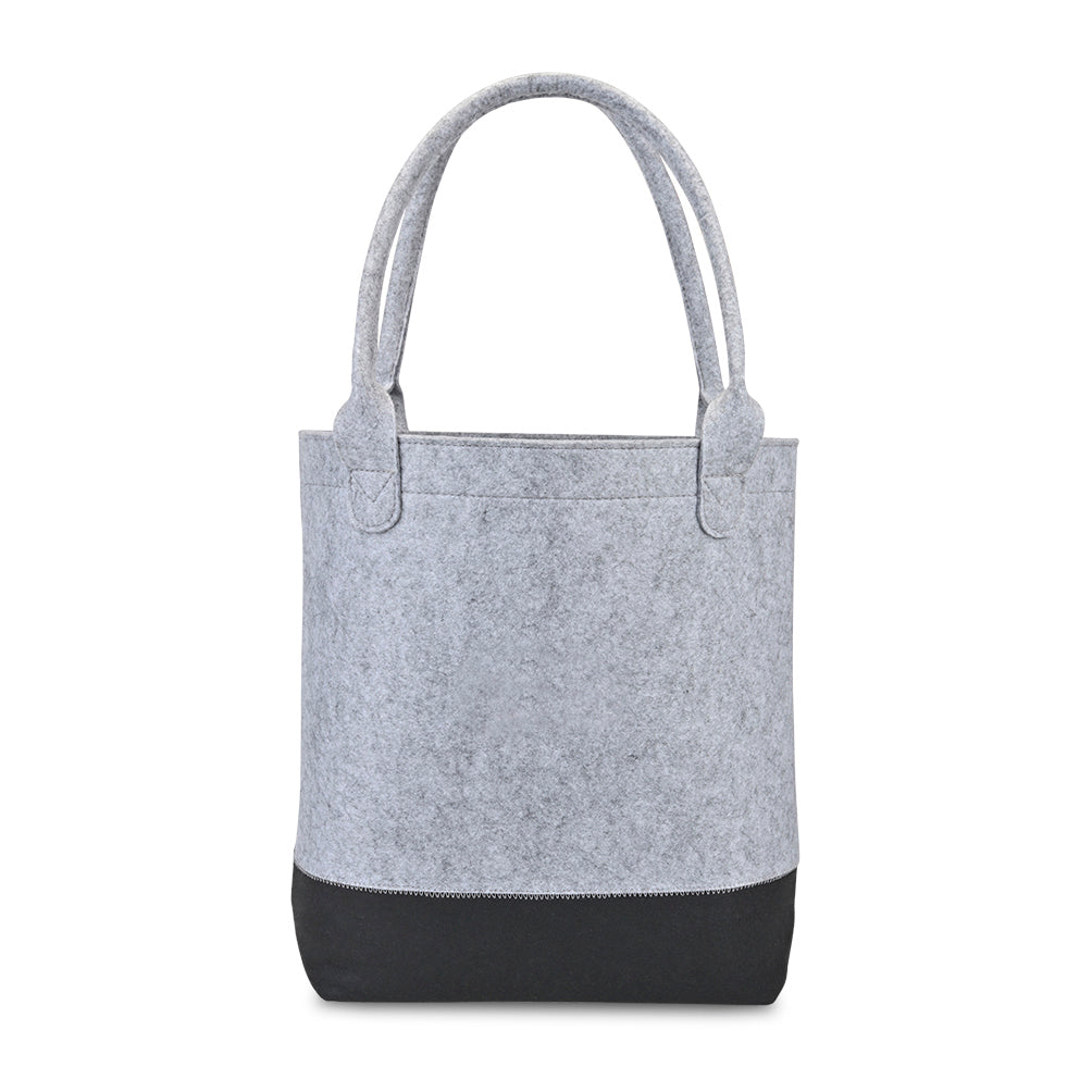 Light Grey/Black Out of The Woods® Felt Colorblock Tall Tote