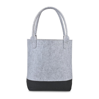Light Grey/Black Out of The Woods® Felt Colorblock Tall Tote