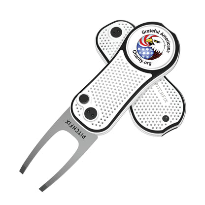 Pitchfix Hybrid Golf Divot Tool in Window Tin