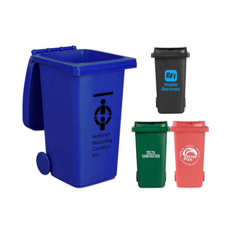 Black Trash Can Pencil Holder