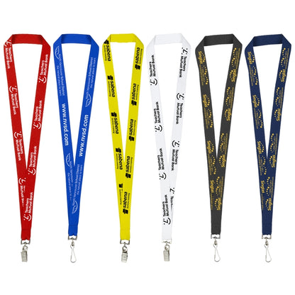Red - 200C "ANBURN" 3/4" Overseas Silkscreen Lanyard - Overseas Production