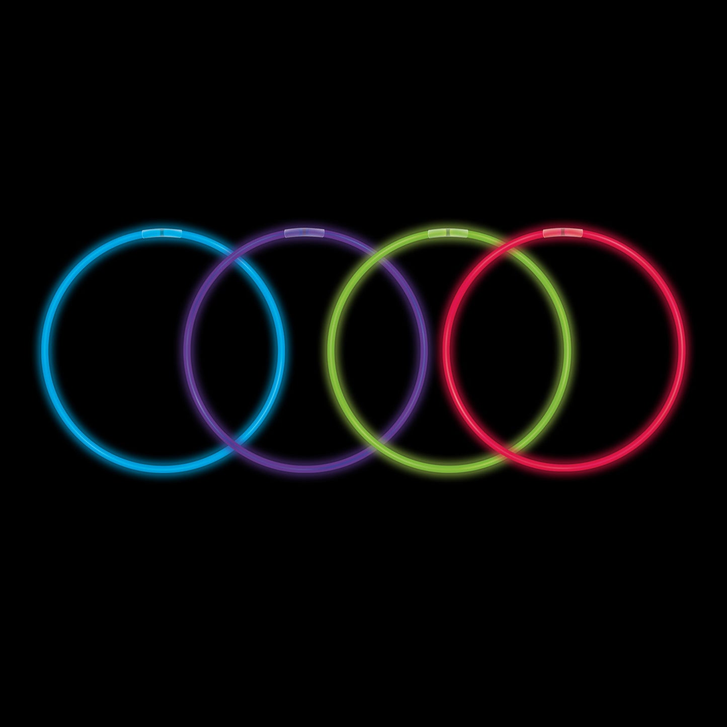 Assorted 8" Glow Bracelets (50 Pack)