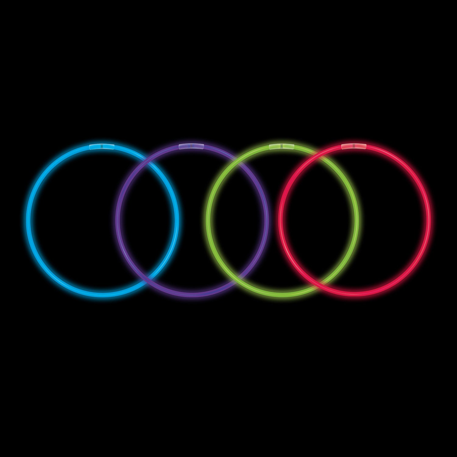 Assorted 8" Glow Bracelets (50 Pack)