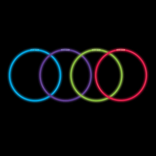 Assorted 8" Glow Bracelets (50 Pack)