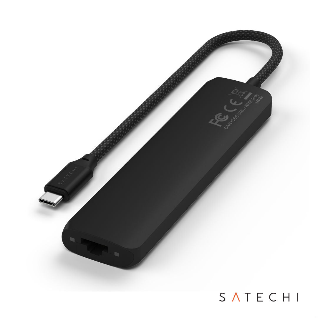 SATECHI® 7-in-1 USB-C Slim Multiport Adapter w/Ethernet