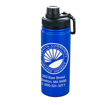 "HANA" 19 OZ Recycled RPET Powder Coated Double Wall Stainless Steel Tumbler With a Sport Lid