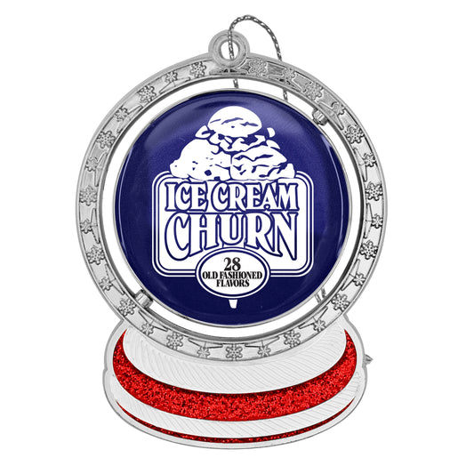 Spinner Snow Globe Holiday Ornament