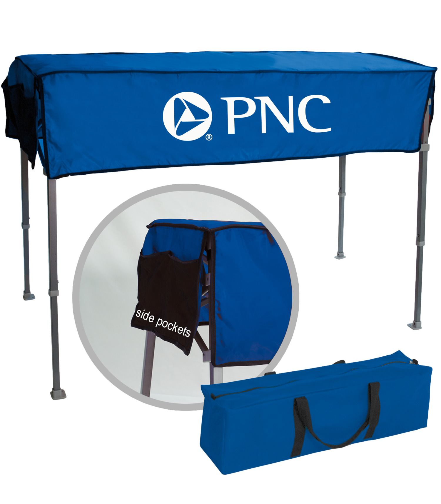 Navy Blue Tailgate & Display Table