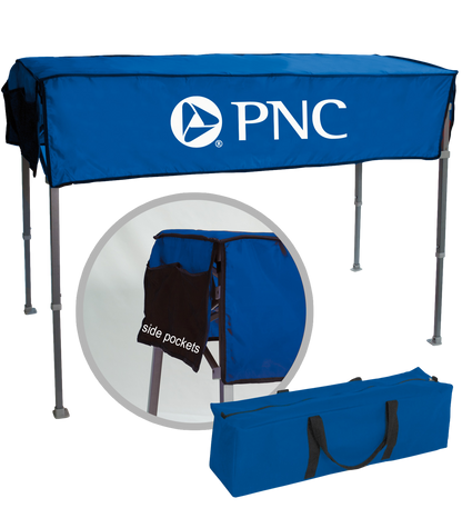 Navy Blue Tailgate & Display Table