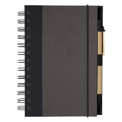 ECO-INSPIRED SPIRAL NOTEBOOK & PEN