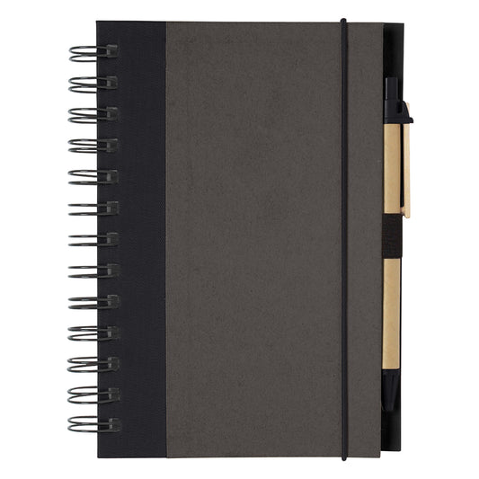 ECO-INSPIRED SPIRAL NOTEBOOK & PEN