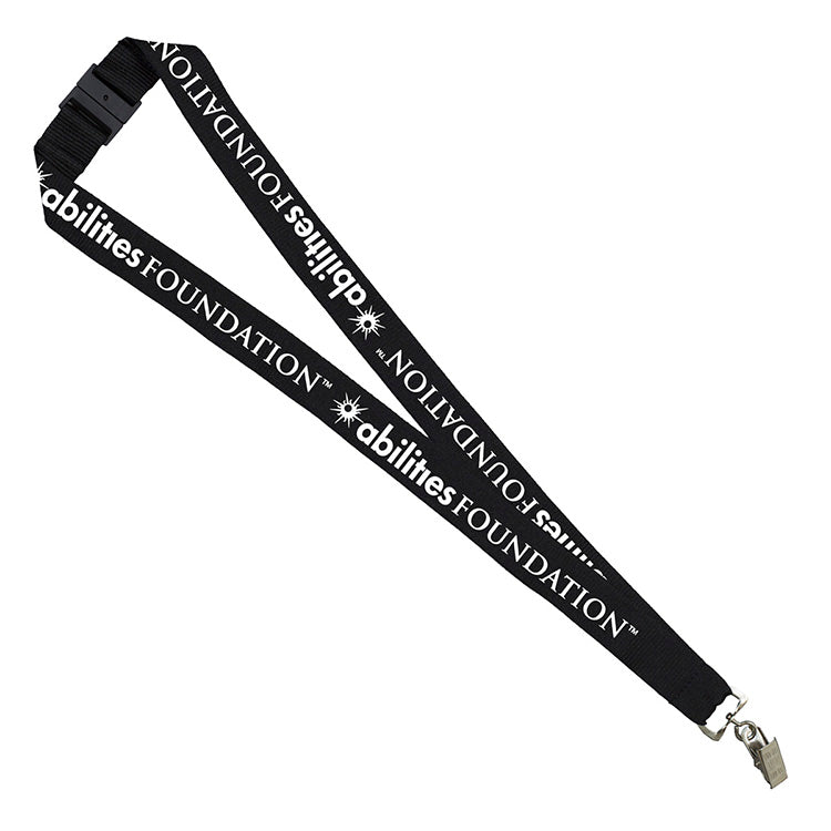 "Palmer" 1” Silkscreen Lanyard with FREE Breakaway Safety Release