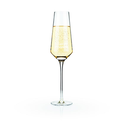 Viski® Raye Angled Crystal Champagne Flute