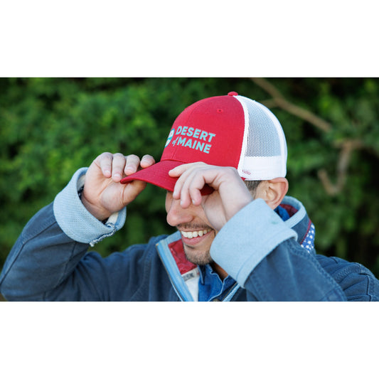 Scarlet/White Merrimack Hat Co.® Colt Trucker
