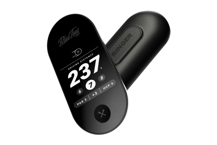 Blue Tees Golf Ringer GPS Handheld - Black