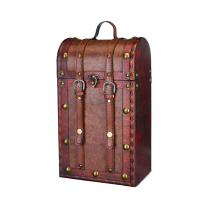 Twine Living® 2 Bottle Antique Wine Box