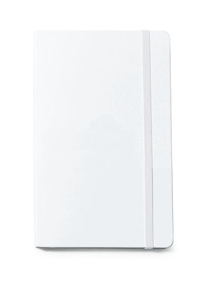 White Moleskine® Hard Cover Ruled Large Notebook