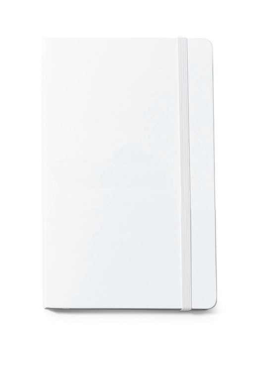 White Moleskine® Hard Cover Ruled Large Notebook