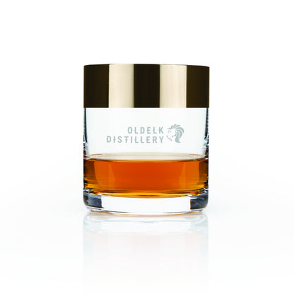 Viski® Bronze Rim Crystal Tumbler